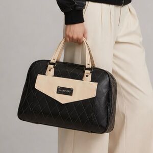 Mary Kay Deluxe Black Consultant Cosmetic Travel Luggage Tote Bag Used